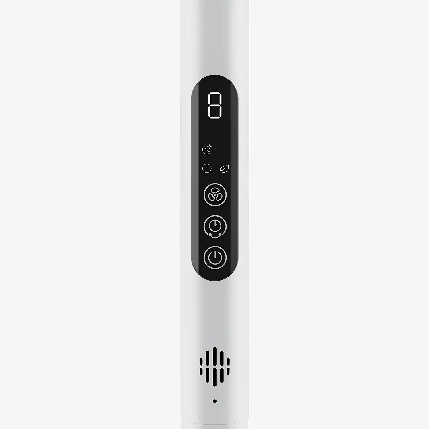 AirFlo™ Slim 43" Hybrid Pedestal Fan - Ultra- Quiet Air Circulator - White/Grey