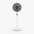 AirFlo™ Slim 43" Hybrid Pedestal Fan - Ultra- Quiet Air Circulator - White/Black