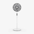 AirFlo™ Slim 43" Hybrid Pedestal Fan - Ultra- Quiet Air Circulator - White/Grey