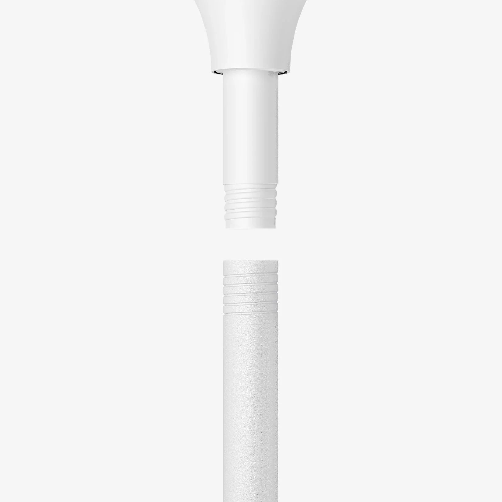 AirFlo Plus™ 44" Smart Hybrid Pedestal Fan - Ultra-Quiet Air Circulator - White/Black