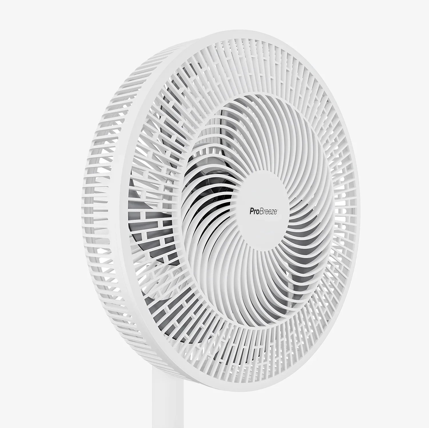 AirFlo™ Slim 43" Hybrid Pedestal Fan - Ultra- Quiet Air Circulator - White