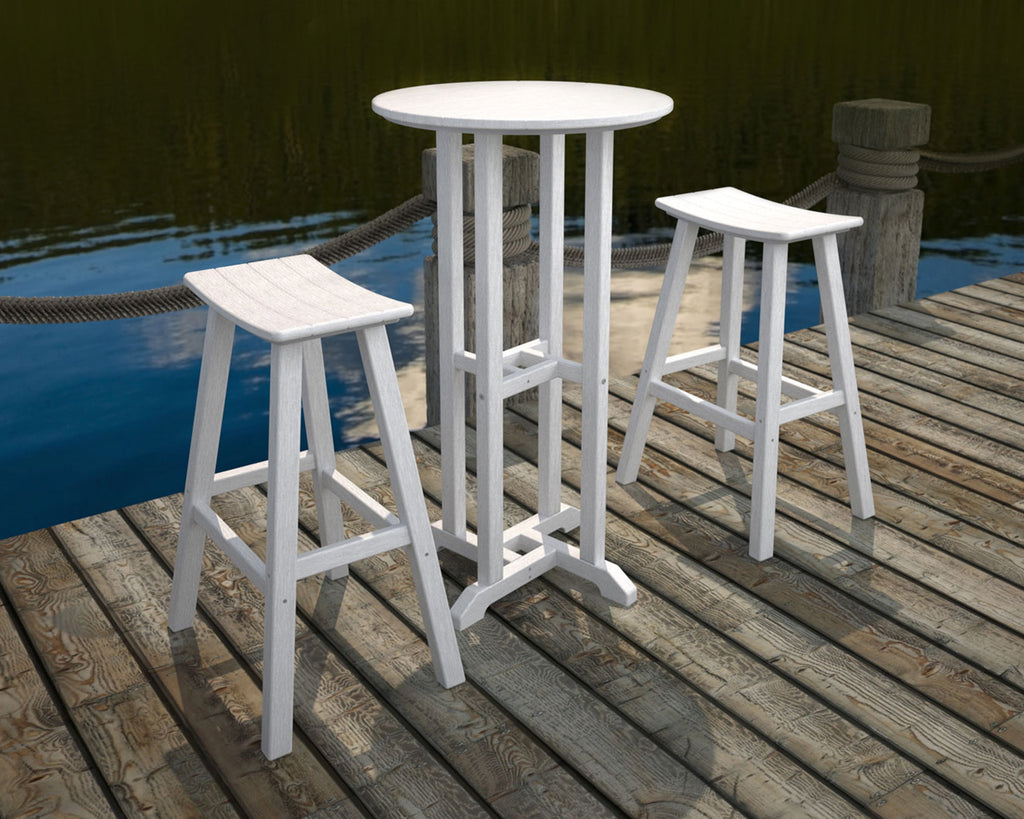 24 Round Farmhouse Bar Bistro Table