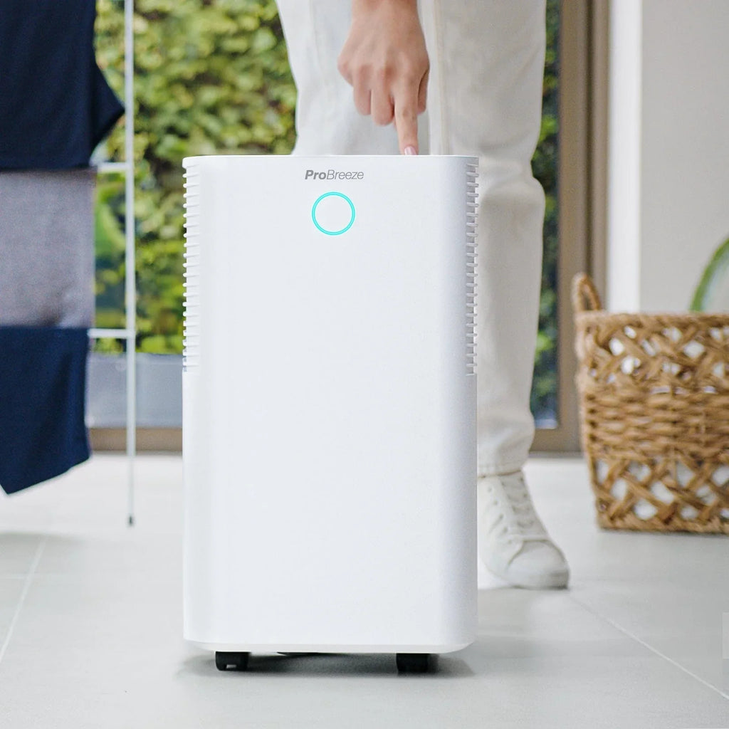 OmniDry 12L Quiet Low Energy Dehumidifier - White
