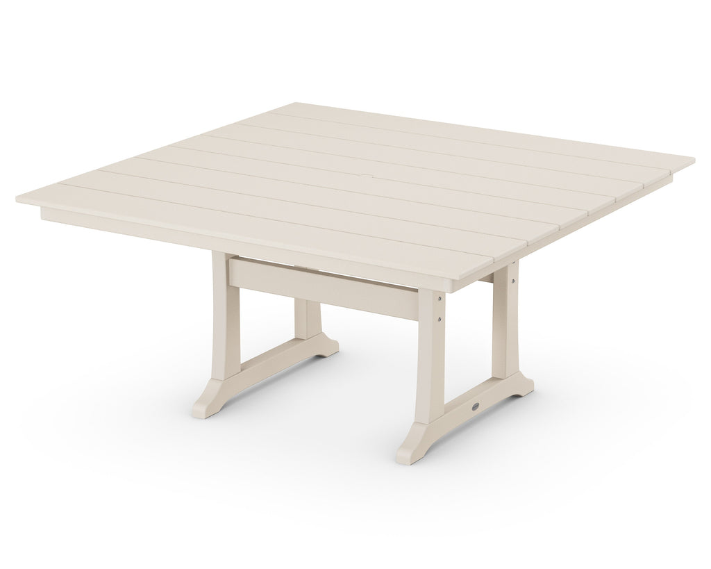 Farmhouse Trestle 59 Dining Table